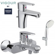 Комплект для ванной со смесителем Grohe Vigour Clivia 75144001
