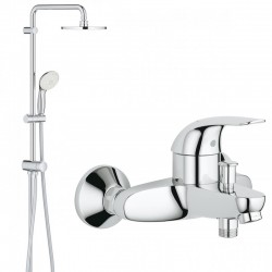 Душевая система со смесителем, с изливом Grohe Euroeco 32743389 (NB0046) (настенный монтаж)