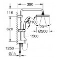 Душевая система с термостатом, с изливом Grohe Grohtherm 2000 New 34464389 (настенный монтаж)